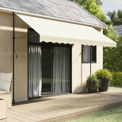 vidaXL Markise Einziehbar Stoff und Stahl 350 x 150 cm (36874)