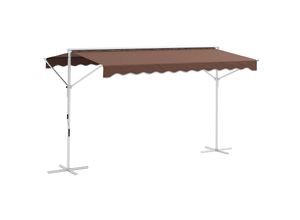 Outsunny Standmarkise mit Faltarmkurbel 395 x 298 x 255 cm