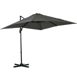 Outsunny Sonnenschirm mit Kurbelvorrichtung 245 cm Outsunny Sonnenschirm mit Kurbelvorrichtung 245 cm