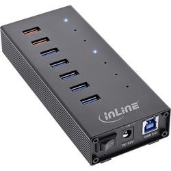 Inline USB 3.2 Gen.1 7 Port Hub Aluminium (35395I)