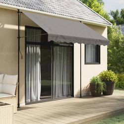 vidaXL Markise Einziehbar Stoff und Stahl 250 x 150 cm