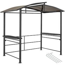 tectake Grillpavillon mit Flammschutzdach