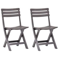 vidaXL Klappbare Gartenstühle 2 Stk. Kunststoff (4878)