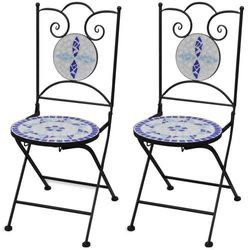 vidaXL Bistrostühle Klappbar 2er-Set Keramik (41531)