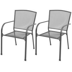 vidaXL Stapelbare Niedriglehner 2 Stk.