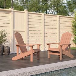 vidaXL Adirondack-Gartenstühle HDPE 2 Stk.