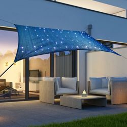 Haushalt International Sonnensegel mit LED 300 x 200 cm