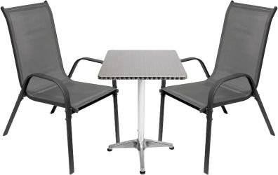 Mojawo Balkonset Tisch + 2 Stapelstühle (949463) Mojawo Balkonset Tisch + 2 Stapelstühle (949463)
