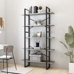 vidaXL Bücherregal 5 Fächer Holzwerkstoff 100 x 30 x 175 cm