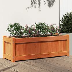 vidaXL Blumenkübel Massivholz Kiefer 90 x 31 x 31 cm