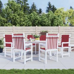 vidaXL Gartenstuhlauflagen für Niedriglehner 6 Stk. 100 x 50 x 3 cm