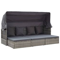 vidaXL Garten-Sonneninsel mit Dach Poly Rattan (46158) vidaXL Garten-Sonneninsel mit Dach Poly Rattan (46158)