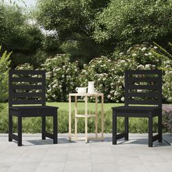 vidaXL Gartenstühle 2 Stk. Massivholz Kiefer 50 x 48 x 91,5 cm