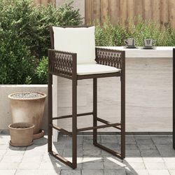vidaXL Garten Barhocker mit Kissen 2 Stk. 52 x 58 x 118 cm vidaXL Garten Barhocker mit Kissen 2 Stk. 52 x 58 x 118 cm