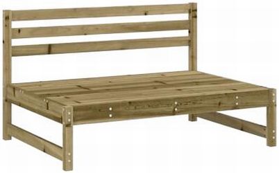 vidaXL Garten-Mittelsofa 120 x 80 cm (825708)