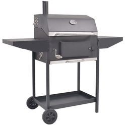 vidaXL Holzkohlegrill Smoker mit Ablage (43048)