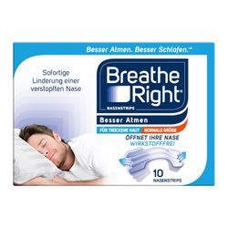 Pharmanetzwerk PNW Breathe Right Nasenpflaster Normal transparent 10 Stk.