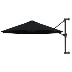 vidaXL Sonnenschirm Wandmontage mit Metallmast 300 x 131 cm
