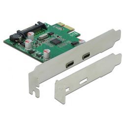 Delock PCI Express x1 Karte zu 2 x extern USB (90493)
