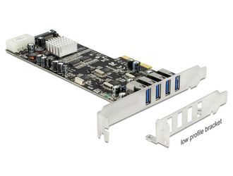 Delock PCI Express x4 Karte > 4 x extern USB 3.0 (89365)