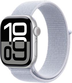 Apple Watch Series 10 GPS 42 mm Aluminium mit Sport Loop (MWWD3QF/A)