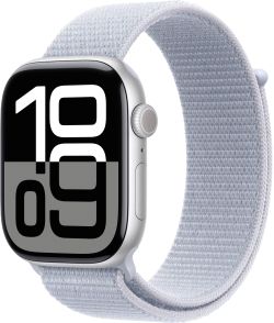 Apple Watch Series 10 GPS 46 mm Aluminium mit Sport Loop (MWWN3QF/A)