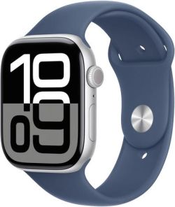 Apple Watch Series 10 GPS 46 mm Aluminium mit Sportarmband (MWWL3QF/A)
