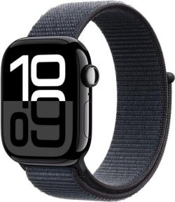 Apple Watch Series 10 GPS + Cellular 42 mm Aluminium mit Sport Loop (MWX83QF/A)