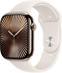 Apple Watch Series 10 GPS + Cellular 46 mm Titan mit Sportarmband (MWYY3QF/A)