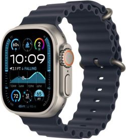 Apple Watch Ultra 2 GPS + Cellular 49 mm Titan mit Ocean-Armband (MX4D3FD/A)