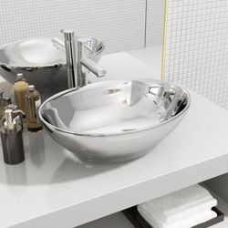 vidaXL Waschbecken Keramik 40 x 33 x 13,5 cm