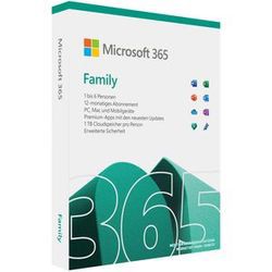 Microsoft 365 Family (6 User, 1 Jahr)