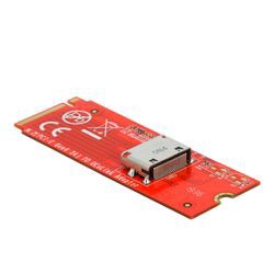 Delock M.2 Key M zu 1 x OCuLink SFF-8612 (64106)