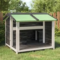 vidaXL Hundehütte Massivholz Kiefer 96 x 87 x 80,5 cm (172264)