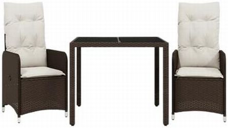 vidaXL Garten-Bistro-Set ohne Fußablage (3277063)