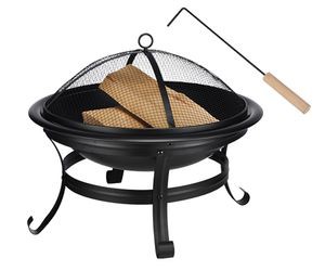Haushalt International Feuerstelle mit Funkenschutzhaube 55 cm