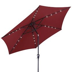 Deuba Kingsleeve Sonnenschirm mit LED Beleuchtung 270 cm