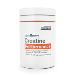 GymBeam Creatine Performance grüner Apfel 400 g
