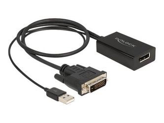 Delock Adapter DVI zu DisplayPort 1.2 4K mit HDR (63189)