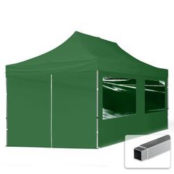 Toolport Aluminium Faltpavillon inkl. 4 Seitenteile 3 x 6 m
