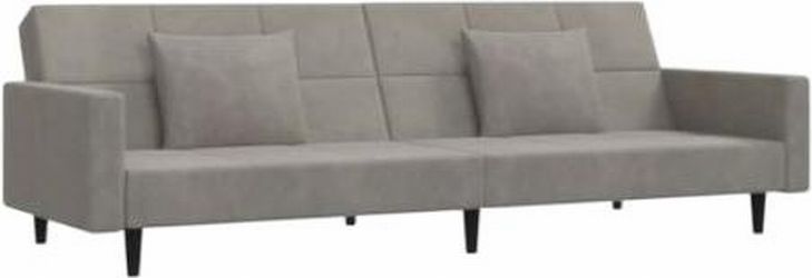 vidaXL Schlafsofa 2-Sitzer mit 2 Kissen Samt (375816) vidaXL Schlafsofa 2-Sitzer mit 2 Kissen Samt (375816)