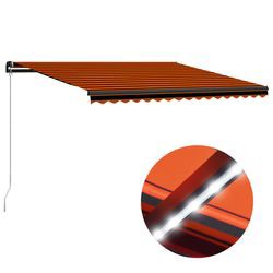 vidaXL Markise Manuell Einziehbar mit LED 450x300 cm (305523)