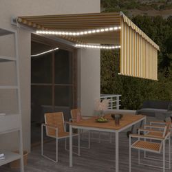 vidaXL Markise Automatisch mit Rollo LED 4,5x3m (306933)