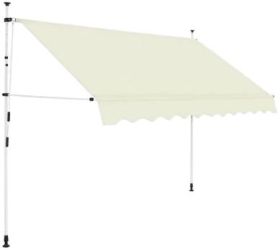 vidaXL Einziehbare Markise Handbetrieben 300 cm (143696) vidaXL Einziehbare Markise Handbetrieben 300 cm (143696)