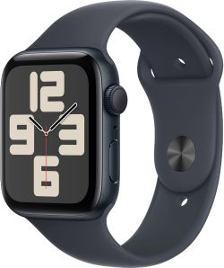 Apple Watch SE (2024) GPS 44 mm Aluminium mit Sport Band (MXEJ3QF/A)