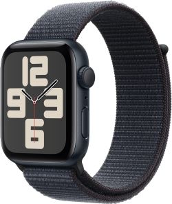 Apple Watch SE (2024) GPS 44 mm Aluminium mit Sport Loop (MXEP3QF/A)