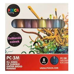 uni-ball Posca PC-3ML Glitter 8er Set (186513)