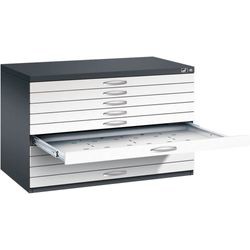C+P Möbelsysteme 7100 Planschrank 10 Schubladen DIN A1