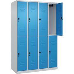 C+P Möbelsysteme Spind Classic Plus 8 Schließfächer 120,0 x 50,0 x 185,0 cm