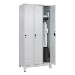 C+P Möbelsysteme Spind Classic Plus 3 Schließfächer 90,0 x 50,0 x 195,0 cm